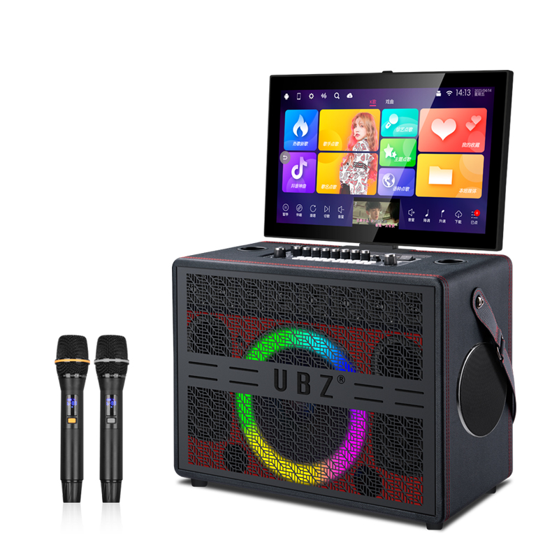 UBZ广场舞音箱带视频户外拉杆音响带显示屏